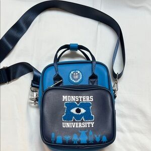 Buckle-Down Monsters University Blue and Black Crossbody Bag